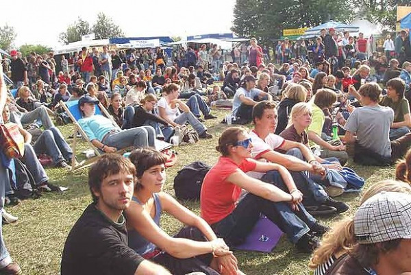 Und nun das Wetter...! Szene vom Prima Leben und Stereo 2008. (Foto: muenchenblogger)