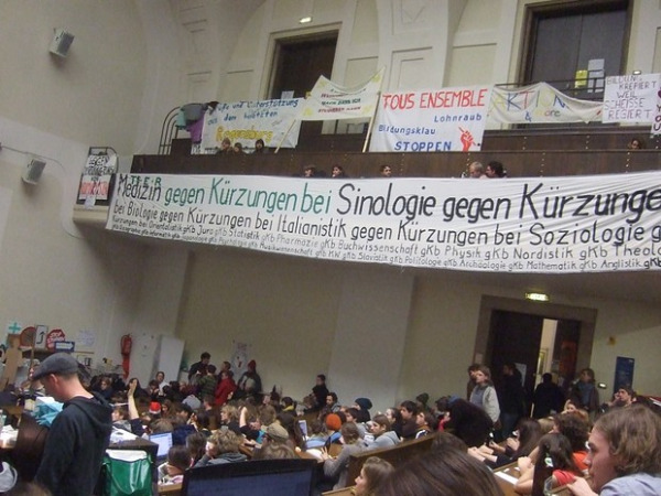 Studenten wollen Vorlesungen im Audimax zulassen