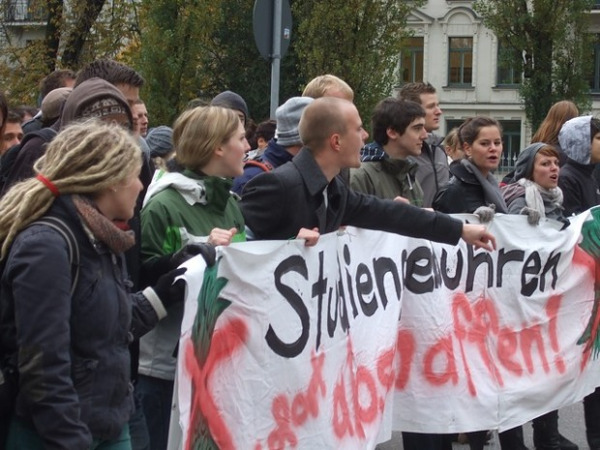 Demo gegen Studiengebühren
