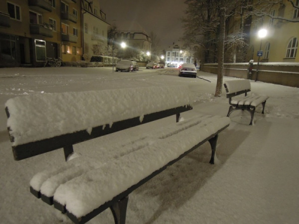 Schnee - endlich! (Foto: MünchenBlogger)