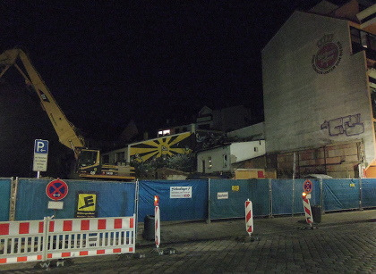 Dort wo einst die Schwabinger 7 stand, entsteht nun ein Luxuswohnprojekt (Foto: muenchenblogger)