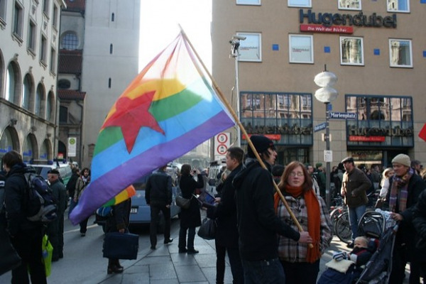 Szene von der Demo gegen die Siko 2009 (Foto: muenchenblogger)