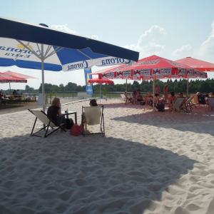 Beachclub an der Ruderregattastrecke