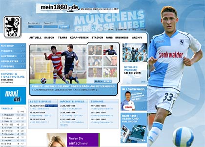 TSV 1860 Löwen Homepage
