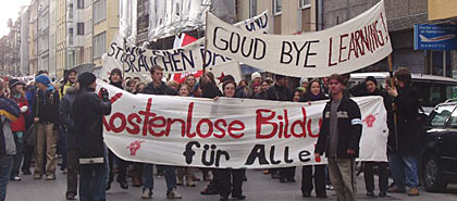 Foto Demonstration gegen Studiengebühren München