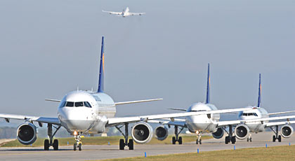Foto Flughafen München Startbahn