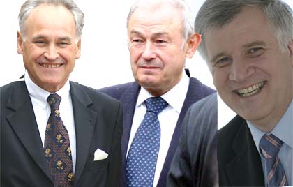 Foto Horst Seehofer, Günther Beckstein, Erwin Huber (CSU)