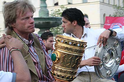 Foto Oliver Kahn und Michael Ballack