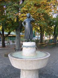 Liesl Karlstadt Brunnen auf dem Viktualienmarkt