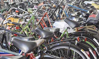 Foto Herrenlose Fahrräder 