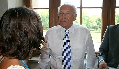 Foto: Interview mit Edmund Stoiber in der Staatskanzlei