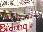 Demonstration gegen Studiengebuehren in Muenchen