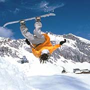 Snowboarder auf der Zugspitze