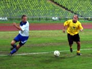 Fussball-Derby Stadtrat gegen Landtag