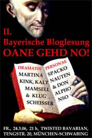 Zweite bayerische Bloglesung
