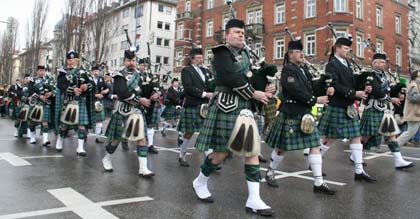 St. Patricks Day Bilder Dudelsackspieler Photos Munich